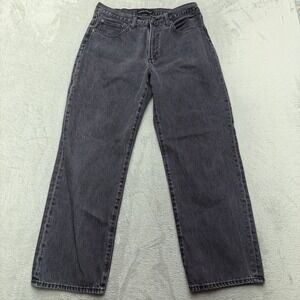 Denim Forum Jeans Womens 31 Black The 90s Marlo Hi-Rise Baggy Denim Pants